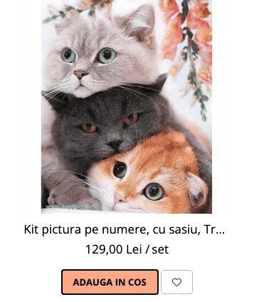 Card de produs cu titlul tăiat: «Kit pictura pe numere, cu sasiu, Tr…»